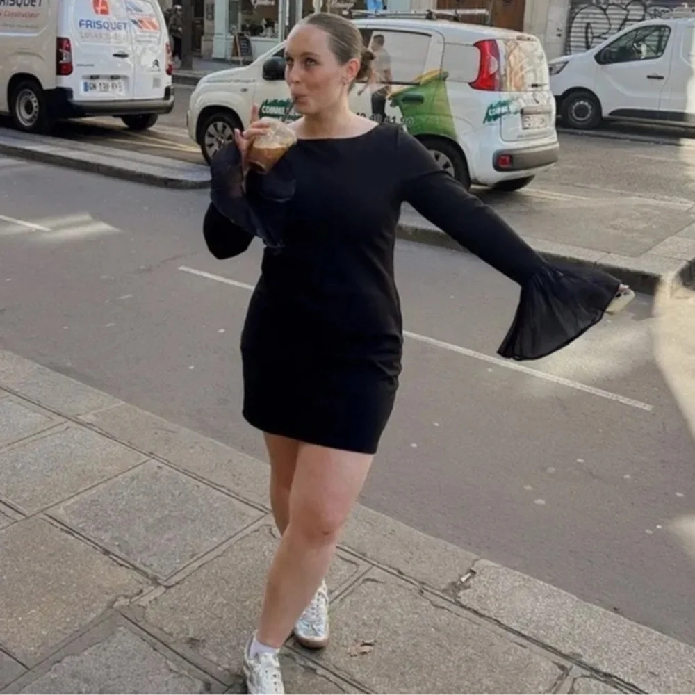STAUD Hawthorne Dress in Black - Picture 2 of 4